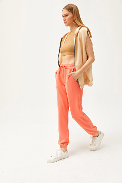 Olalook Γυναικείο Puppy Soft Textured Modal Jogger Sweatpants με τσέπες EŞF-00000067