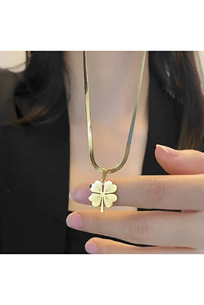 Sjour Yonca Uçlu Italyan Ezme Model 14 Ayar Altın Kaplama 60 5 Cm Gold Çelik ...