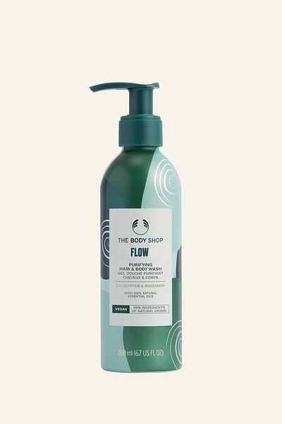 THE BODY SHOP شامبو منقي للشعر والجسم 200 مل