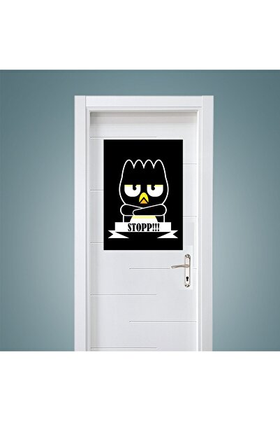 icase Διακοσμητικό Προειδοποιητικό Πινακάκι Πόρτας Stop Batdz Maru (19x28 εκ.)