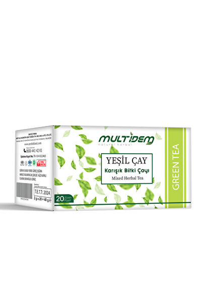 multidem Green Tea 20Pcs Filtering Bags