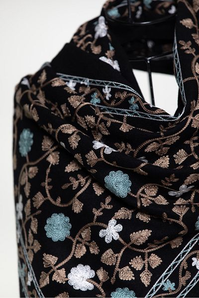 MAWLANA CASHMERE & SILK ŞAL BRODAT CASHMIR MODAL