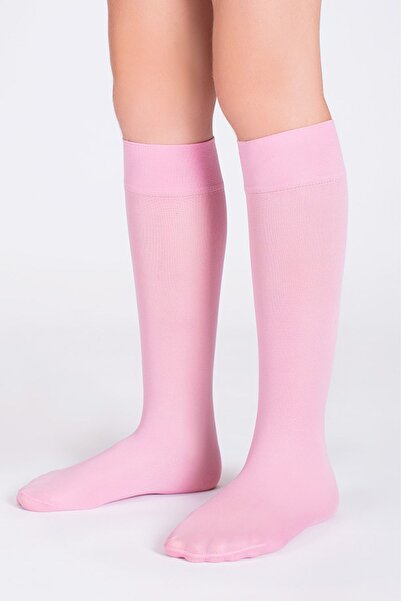 GOOSE Diz Altı Koyu Pembe Kız Çocuk Çorap