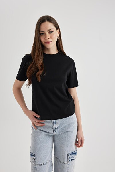 DeFacto Regular Fit Bisiklet Yaka Pamuklu Kısa Kollu Tişört M9595az24sp