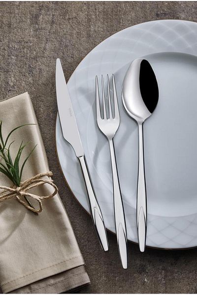 on-on Vienna 60 Piece Fork Spoon Knife Set 18/10