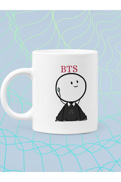 IŞILAY REKLAM Music Listening Man Printed Mug Cup