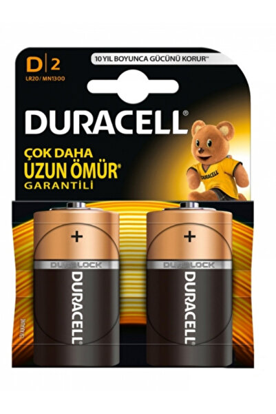 Genel Markalar Duracell D 2x Büyük Boy Alkaline Pil Lr20 Mn1300