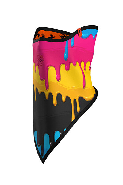 Maskara Extreme Baskılı Üçgen Maske Snowboard, Kayak, Motosiklet, Bisiklet Po...