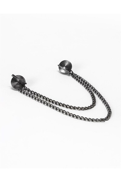 Tudors Erkek Füme Yaka Iğnesi