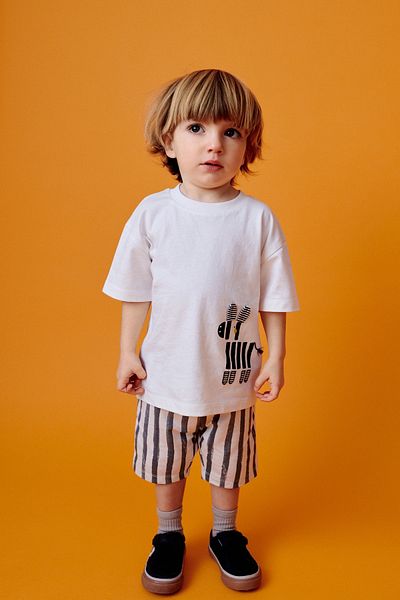 Next Baby 100% Cotton Black and White Striped Top and Bottom Set