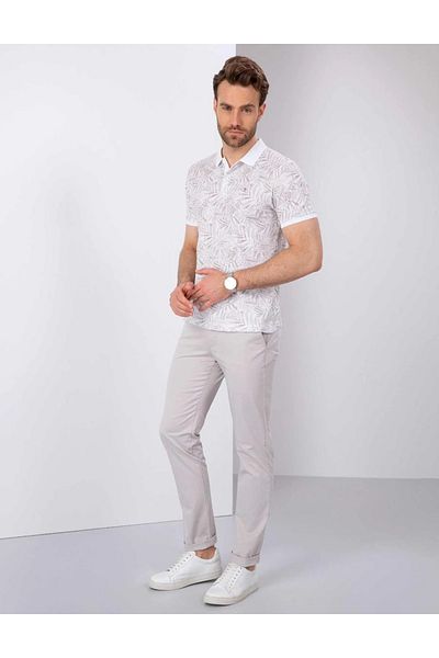 U.S. Polo Assn. Πέτρινο παντελόνι Chino Slim Fit