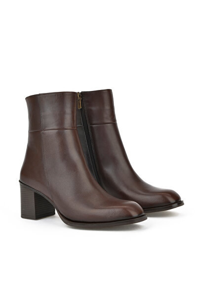 Ziya , Kadın Hakiki Deri Bot 13319z66350 Kahve