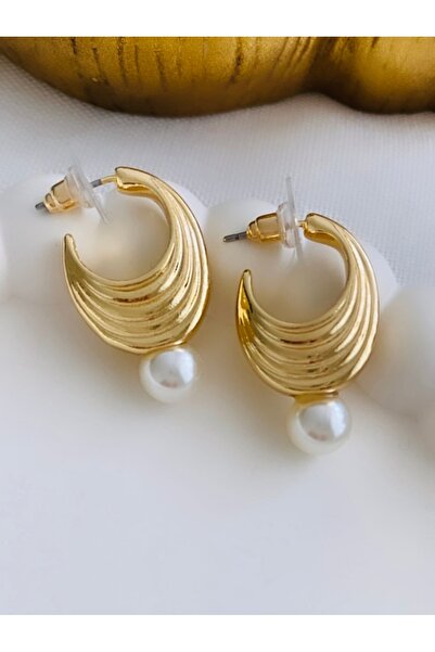 VNS Accessories أقراط اللؤلؤ خمر