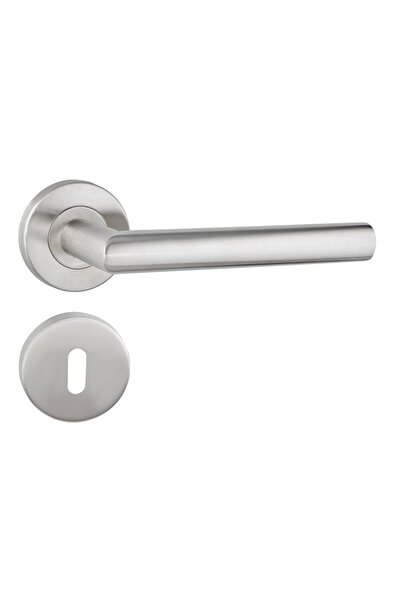 Siba Paris Oda Rozetli Ss201 Paslanmaz Çelik Kapı Kolu Takımı