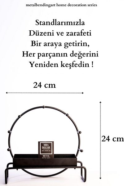 mba decor metal bending art Черен метален органайзер за кутия за бижута с поставка за бижута, държач за обеци, декорация за спалня