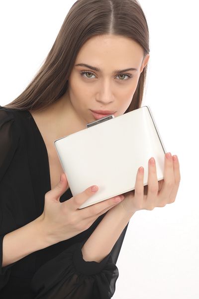 womenacs Πορτφόλιο γυναικείο βραδινό φόρεμα μαργαριταρένιο ύφασμα Clutch Τσάντα New Season