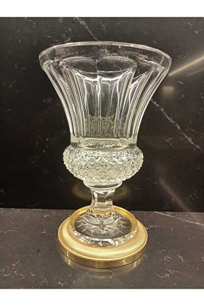 EXEDRA VİNTAGE ANTİKA GOLD AYAKLI KRİSTAL VAZO