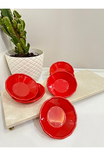 Woodeso 12 طبق شاي أحمر