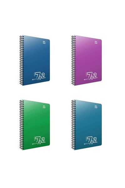 Gıpta 7+2 A4 240 Sheets - Plastic Notebook with Spiral Separator Bx Notes
