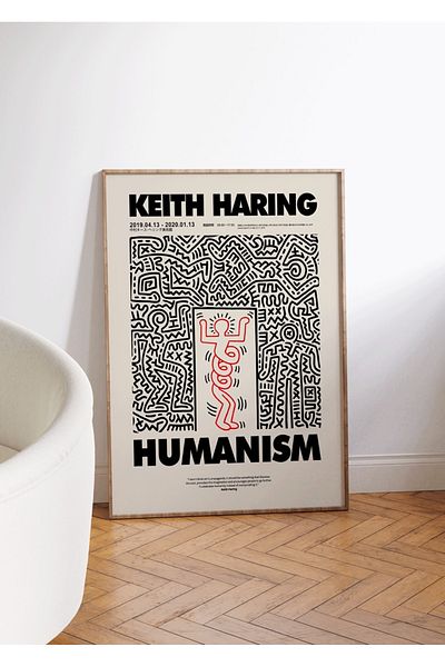 Yaris Note Σετ αφίσας Keith Haring 3 τεμαχίων - Χωρίς πλαίσιο