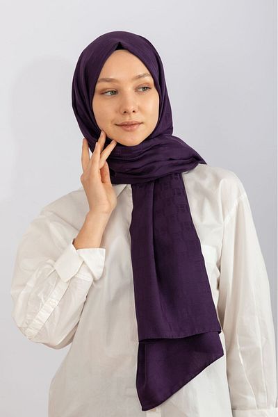 hijabchi Imported Monogram - Plum