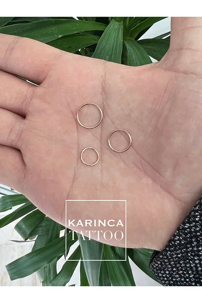 Karınca Piercing Rose Thin Ring Nose Piercing
