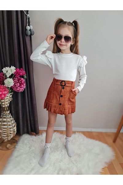 YİGİT BUTİK Yigit Boutique Girl's Suit with Skirt