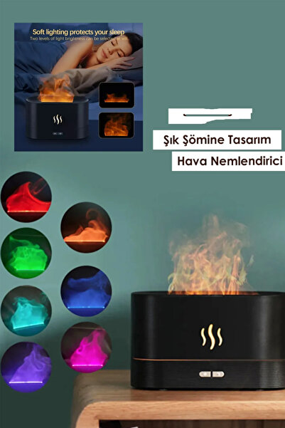 Genel Markalar Renkli Şömine Tasarım Hava Nemlendirici Aromatik Oda Kokusu Le...