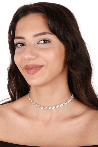 Hayalperest boncuk Kristal Taşlı Abiye ve Kostüm İçin Özel Seri Kolye