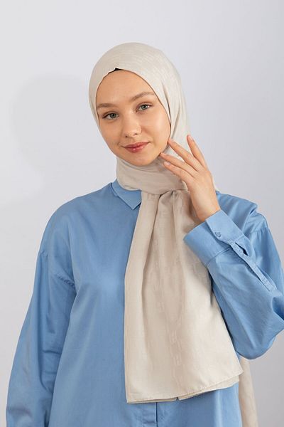 hijabchi Εισαγόμενο Μονόγραμμα - Κρέμα