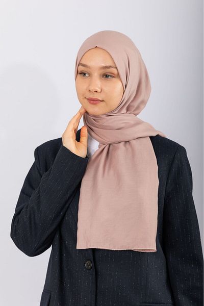 hijabchi Βαμβακερό Twill - Μαλακό Ροζ