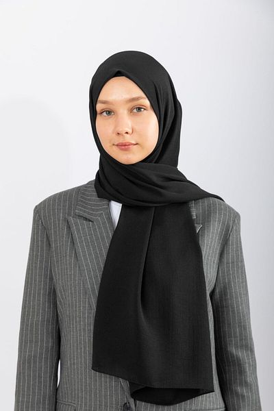 hijabchi Satin Crinkle - Black