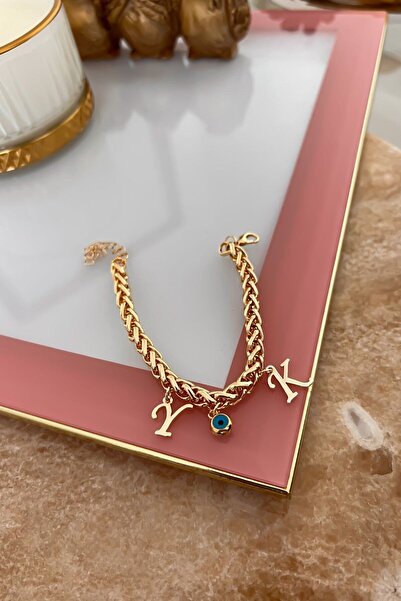 Trendy Butik Kişiye Özel Harfleri Seçilebilir Kalın Örgü Model Bileklik