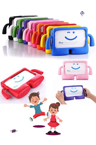 Fuchsia Galaxy Tab S9 / S9 FE 11 inch Compatible Fuchsia iBuy Children's Tablet Case with Stand X510 - X710 - X716 - X7