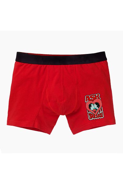 modacix Love kiss with heart cartoon printed romantic boxers