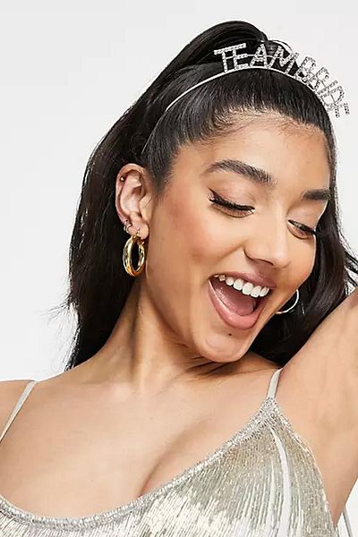 New Obsessions Team Bride Stoned Bachelorette Party Bride Crown Νυφικό στέμμα