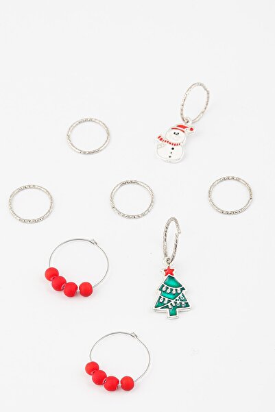 New Obsessions Christmas Ornaments Hair Earring Set 8 Pack