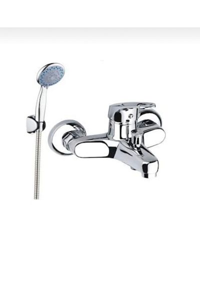 İSAOĞLU YAPI Bathroom Faucet And Shower Set Complete Set Including Head Brass Bathroom Fixture