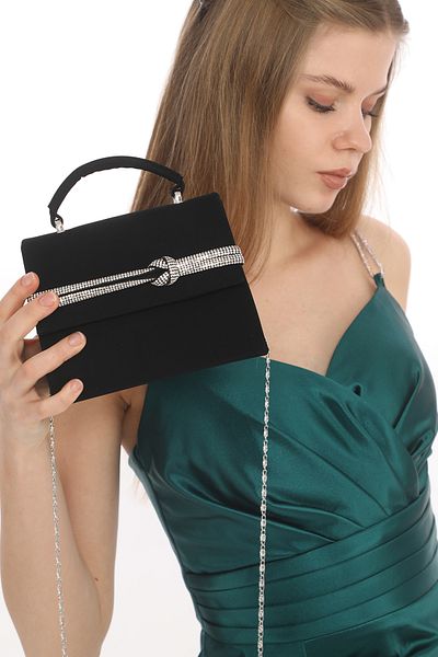 Piedra Material din piele intoarsa de culoare neagra cu accesoriu din piatra poate fi folosit cu inchidere magnetica curea de umar (dimensiune mica)