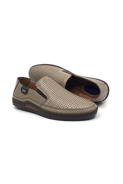 CATELLİ Catelli 100% Leather Orthopedic Men's Summer Comfortable Daily Sandal Shoes 40-45
