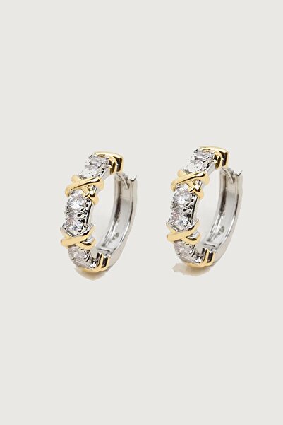 New Obsessions XOXO Love Me أقراط مرصعة بالأحجار 2 سم مضادة للحساسية وغير مشوهة