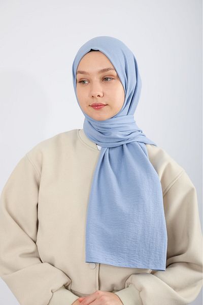 hijabchi Cotton Shawl - Baby Blue