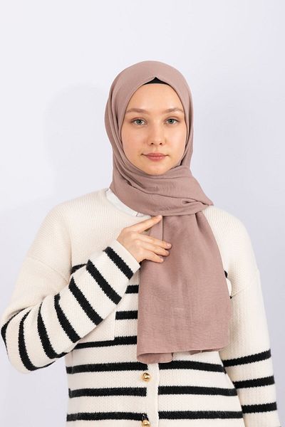 hijabchi Cotton Shawl - Soft Mink