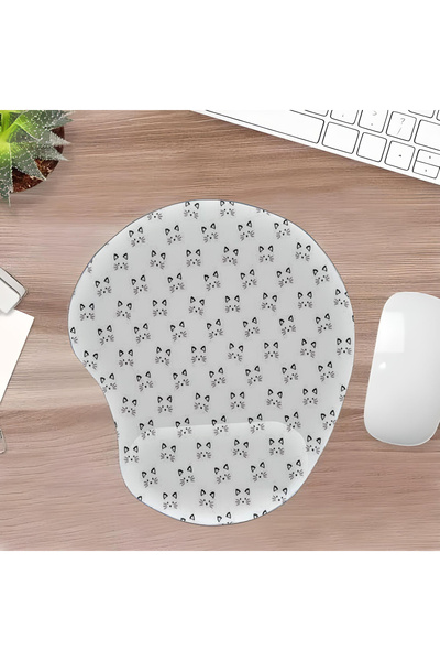 UcuruStore Γάτες με μουστάκια Οβάλ επιφάνεια ποντικιού με υποστήριξη για όλο ...