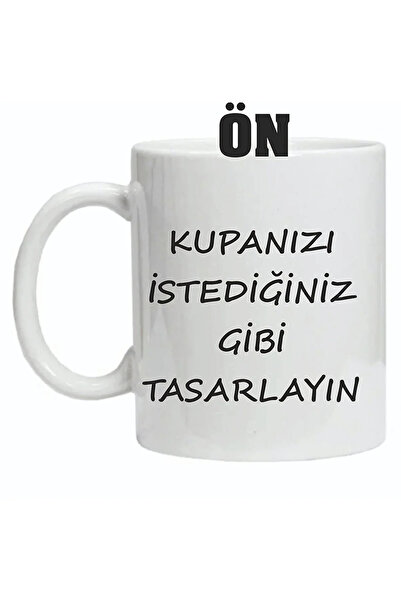 Genel Markalar Kişiye Özel Resimli Beyaz Kupa Bardak ile Özelleştirilebilir Hediye