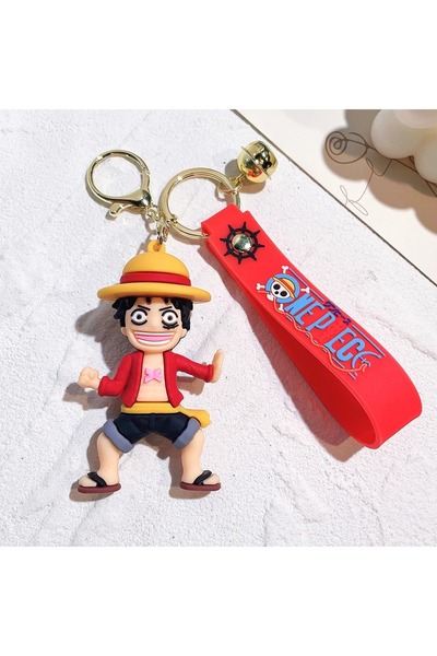 Bluokbeauty One piece luffy çocuk kız erkek korsan çanta aksesuar anahtarlık