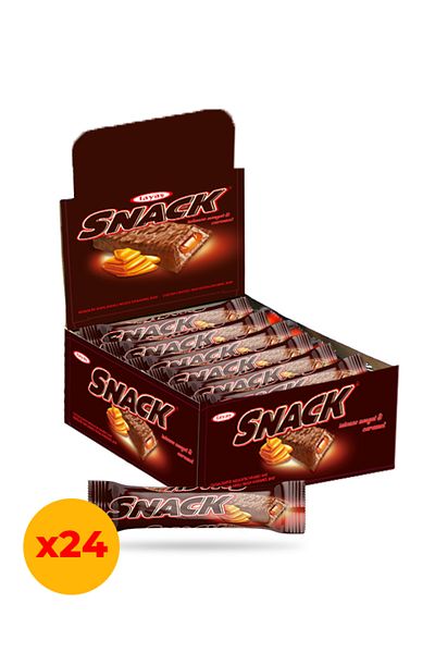 TAYAŞ Milk Caramel Cayaş Snack - Nougat Bar, 20 Gr, 24 Pieces Boxed