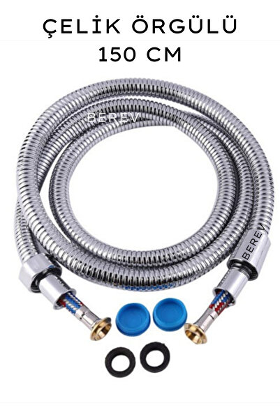 Berev Paslanmaz Kırılmaz Çelik Örgülü Duş Hortumu