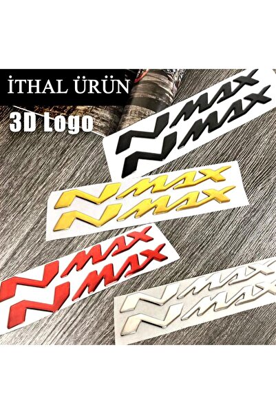 YSGMOTOPARTS Nmax 125/155 2015-2023 Nmax Logo Amblem Sticker 3d Gold Sarı