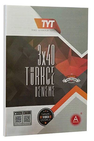 A Yayınları 3x40 Çıkmış Soru Türkçe Denemesi